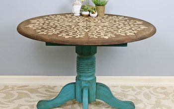 How To Upcycle a Wooden Table With The Tree of Life Mandala Stencil