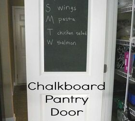 14 genius pantry door upgrades that will elevate your kitchen, Chalkboard Pantry Door Andrea