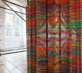10 creative and beautiful diy room divider ideas, Recycled Room Divider Davina Fabrics