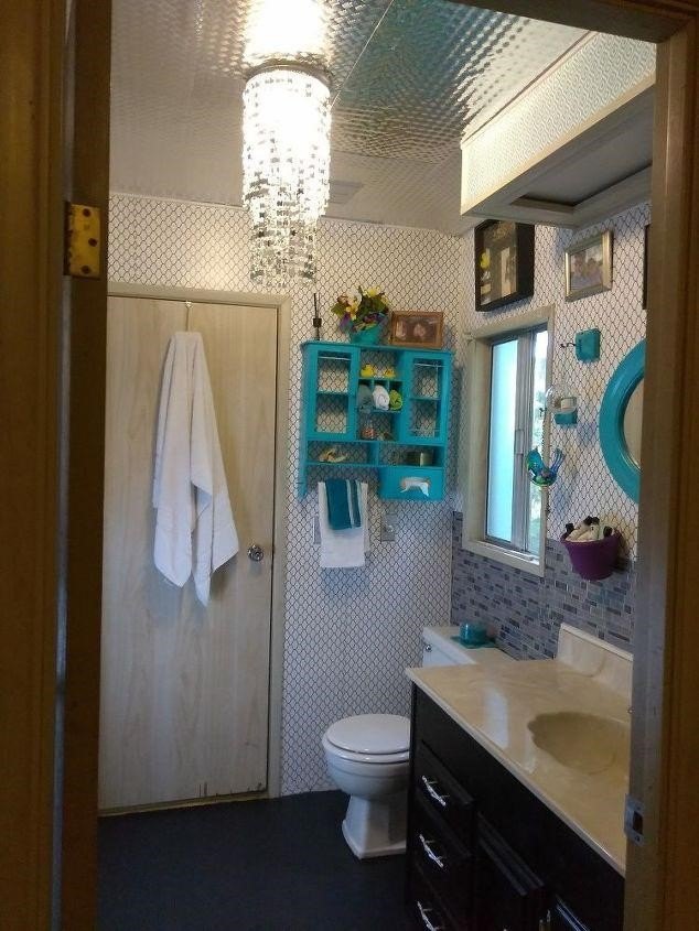 unexpected ideas for your kitchen and bathroom mobile home remodel, Mobile Home Remodel Bathroom Cat Shaw