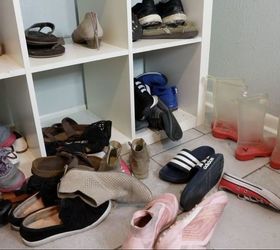 DIY pvc pipe shoe organizer