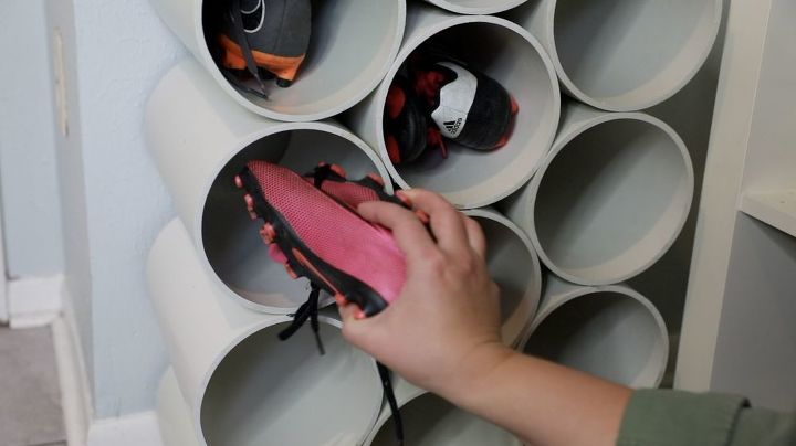 organizador de tubos de pvc para tus zapatos