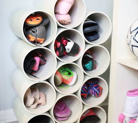 diy pvc pipe organizer for your shoes