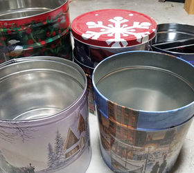 Got some empty popcorn tins? Here's a cute & easy reuse