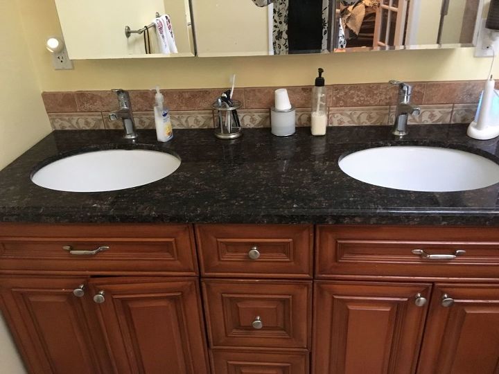 q how can you replace one ceramic sink in a 2 sink granite vanity top