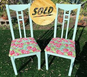 ikea chair hack colorful bright floral furniture makeover