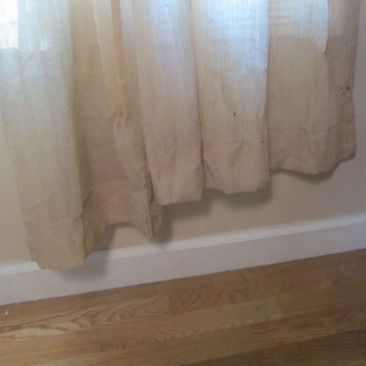 oh no uneven curtains and i don t like to sew