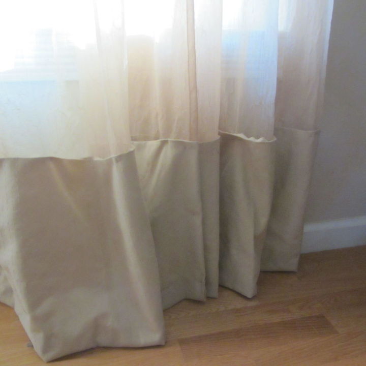 oh no uneven curtains and i don t like to sew