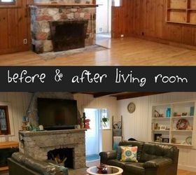 cozy up your living space with a beautiful fireplace remodel, DIY Stone Fireplace CrazyDIYMom