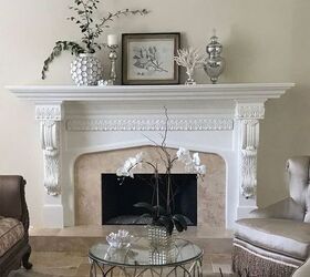 cozy up your living space with a beautiful fireplace remodel, White Painted Fireplace Craftsman Finishes