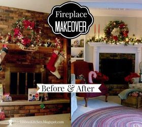 cozy up your living space with a beautiful fireplace remodel, Fireplace and Mantel Remodel Blue Ribbon Kitchen