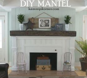 cozy up your living space with a beautiful fireplace remodel, Fireplace Face lift Kammy s Korner