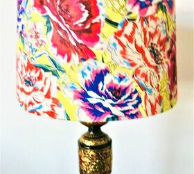 sweet floral decoupaged lampshade, Decoupaged Floral Lampshade
