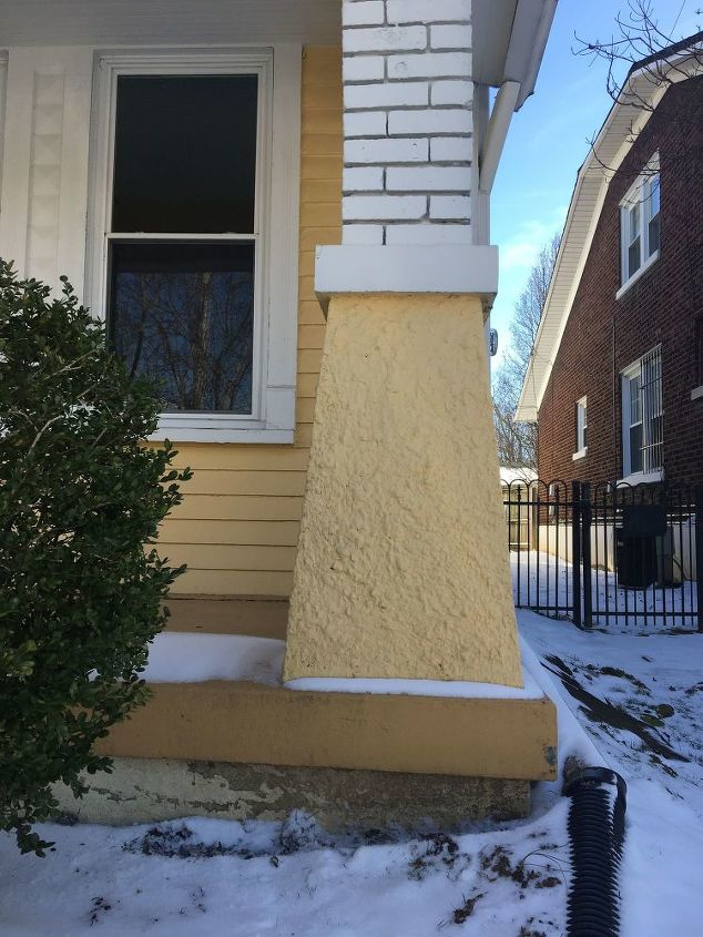 how to fix a settling porch