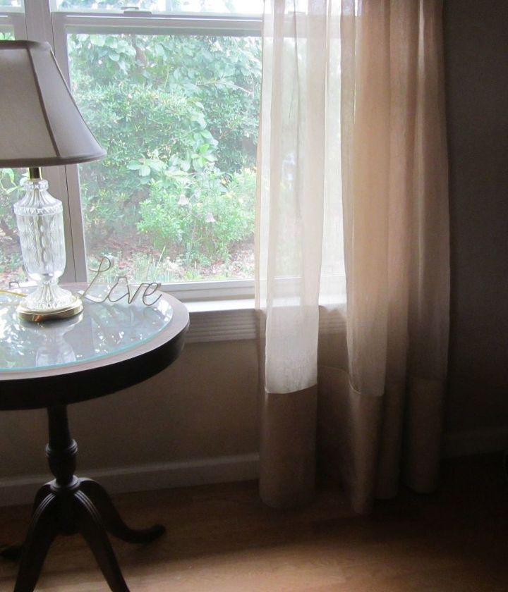 oh no uneven curtains and i don t like to sew