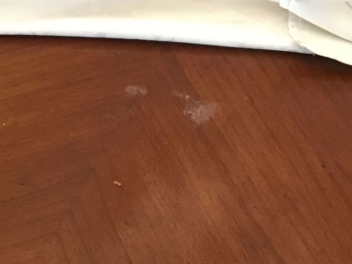 q accidentally removed varnish from dinning room table