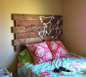 20 best diy wooden headboard ideas, Wood and Upholstered Headboard Kelsey McGinley