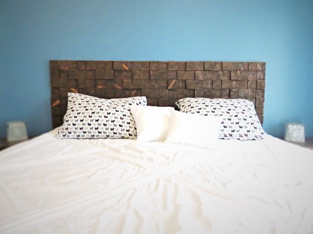 20 best diy wooden headboard ideas, How to Make a Headboard out of Wood Becky at Flipping the Flip