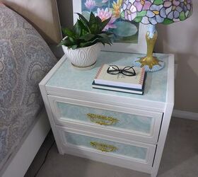 tired wooden night stands get a shade y makeover