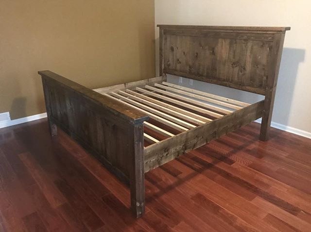farmhouse bedroom set how to make a diy farmhouse bed, DIY farmhouse bed