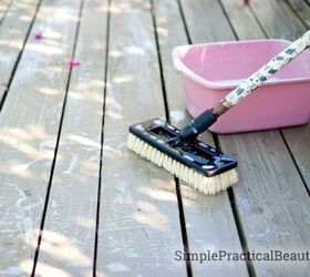 how to stain a deck the right way every time, Deck Stain Brush SimplePracticalBeautiful