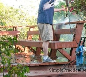 how to stain a deck the right way every time, Deck Cleaning and Staining SimplePracticalBeautiful