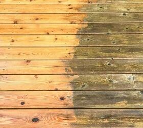 how to stain a deck the right way every time, Cleaning Deck Before Staining Vineta The Handyman s Daughter