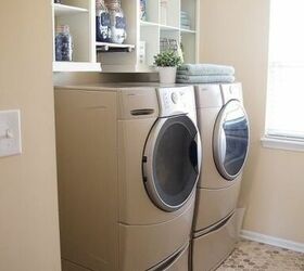 shelving ideas guaranteed to improve your space, Laundry Room Shelving Ideas SimplyDesigning