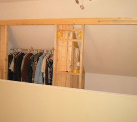 designing a loft closet dealing with sloped ceilings diy