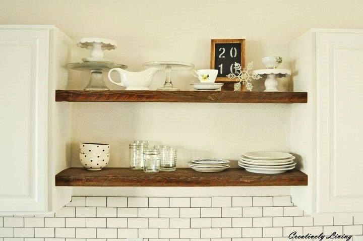 shelving ideas guaranteed to improve your space, Kitchen Shelves Creatively Living