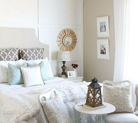 18 gorgeous diy master bedroom ideas, Coastal Bedroom Decor Ideas Thrifty and Chic