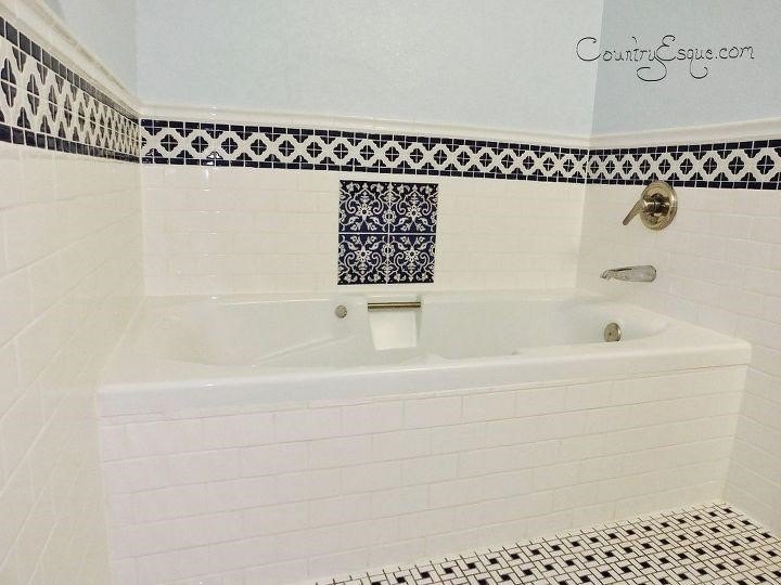 beautiful bathroom tile ideas that will make you want to renovate, Bathroom Subway Tile Kati Urbanek Countryesque