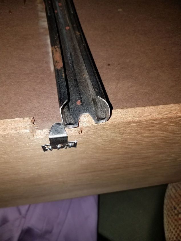 q how to i fix the bracket on a dresser drawer