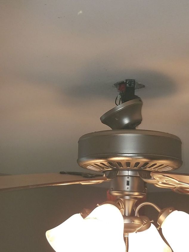 how do i attach the canopy piece of a ceiling fan