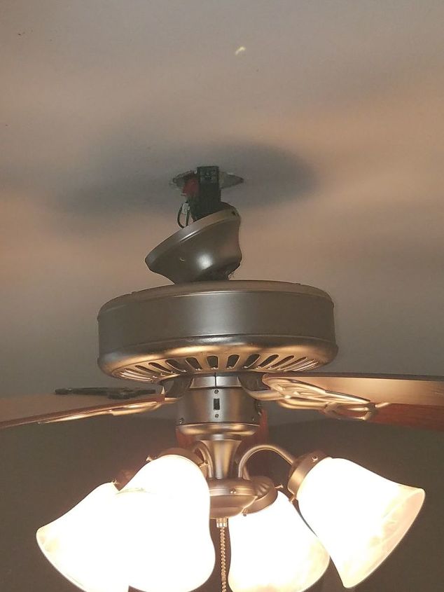 how do i attach the canopy piece of a ceiling fan