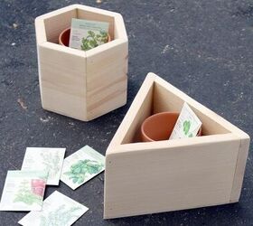 how to build geometric diy planter boxes