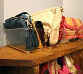 custom wooden shoe handbag storage