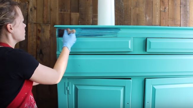 color washing painted furniture
