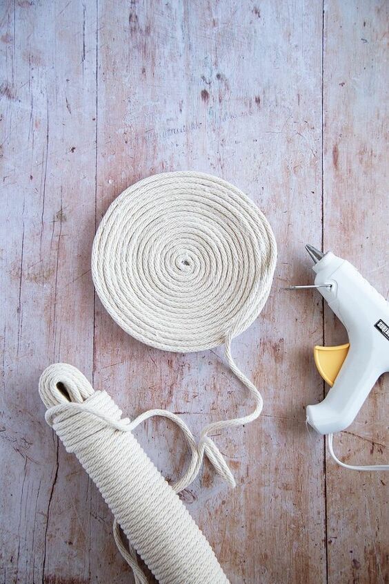 cesta para macetas de cuerda sin coser