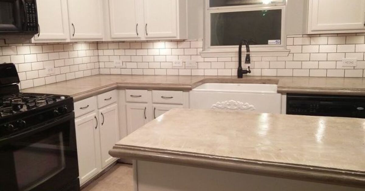 How To Build Gorgeous Concrete Countertops In Two Ways Hometalk