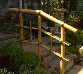 13 creative diy deck railing ideas for awesome outdoor fun, DIY Bamboo Railing Patty S