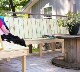 13 creative diy deck railing ideas for awesome outdoor fun, Deck Bench Ideas GrandmasHouseDIY