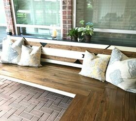 20 front porch ideas for any home or budget, Front Oorch Bench Stephanie Abbott