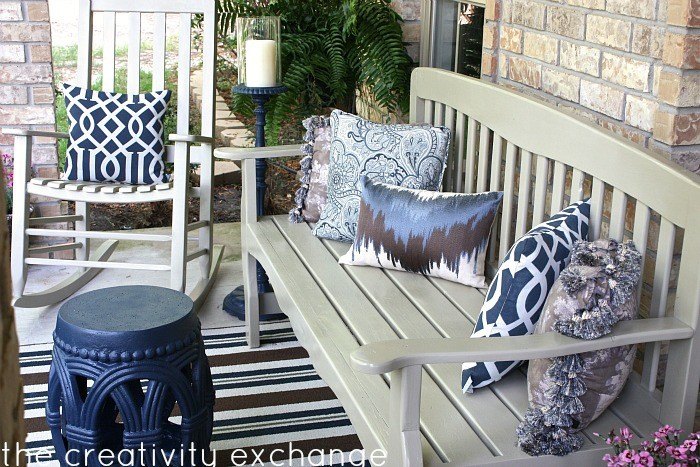 20 front porch ideas for any home or budget, Front Porch Furniture Ideas Cyndy The Creativity Exchange