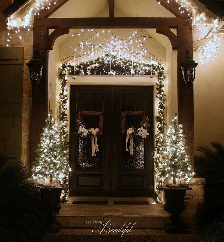 20 front porch ideas for any home or budget, Dazzling Front Porch Lights Janis All Things Beautiful