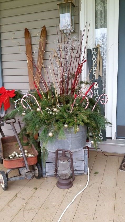 20 front porch ideas for any home or budget, ront Porch Christmas Decor Karen Freeland