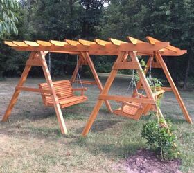 get ultimate shade with 16 best diy outdoor pergola ideas, DIY Pergola with a Swing Dixonscarol