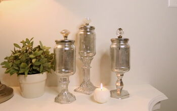 Convierte los frascos de pepinillos sobrantes en una elegante decoración para el hogar