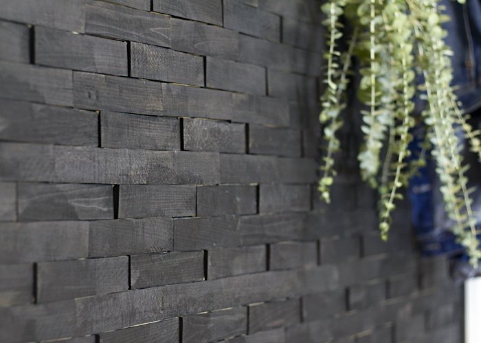 how to create a dramatic wall accent using wood shims