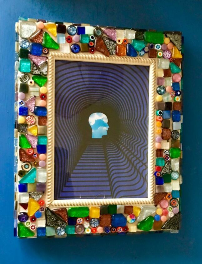 pretty mosaic photo frame, Mosaic photo frame